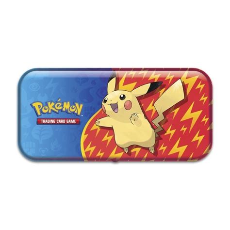 pokemon metal pencil box|pokemon center pencil case.